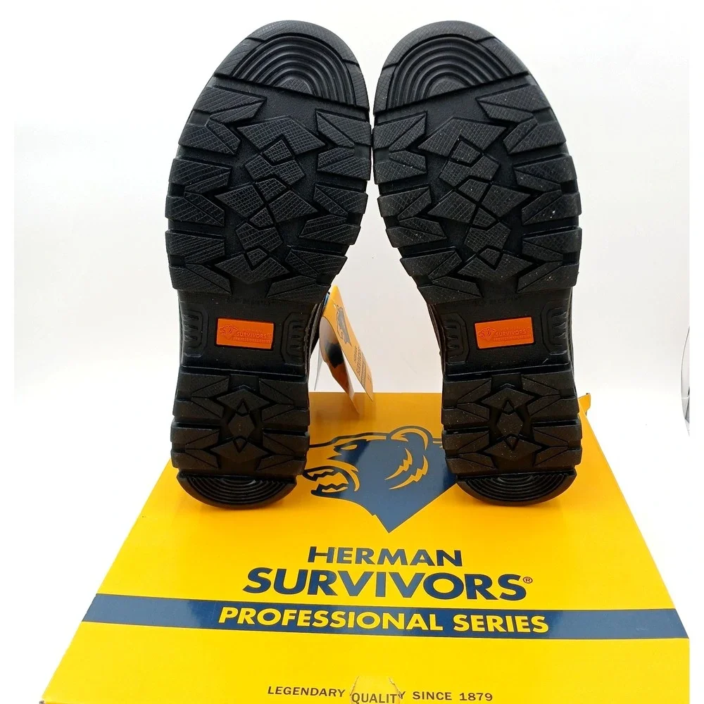 Herman Survivors groundbreaker‎ Steel Toe leather waterproof Work Boots Black 11